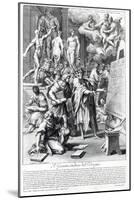 Allegory of a Design Studio, Engraved by Nicolas Dorigny-Carlo Maratti-Mounted Giclee Print