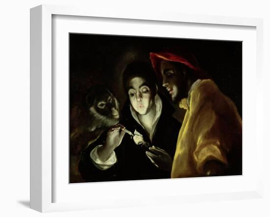 Allegory of a Spanish Proverb, C.1580-85-El Greco-Framed Giclee Print