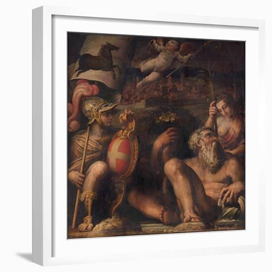 Allegory of Arezzo, 1563-1565-Giorgio Vasari-Framed Giclee Print