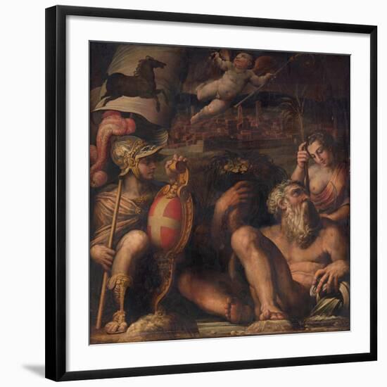 Allegory of Arezzo, 1563-1565-Giorgio Vasari-Framed Giclee Print