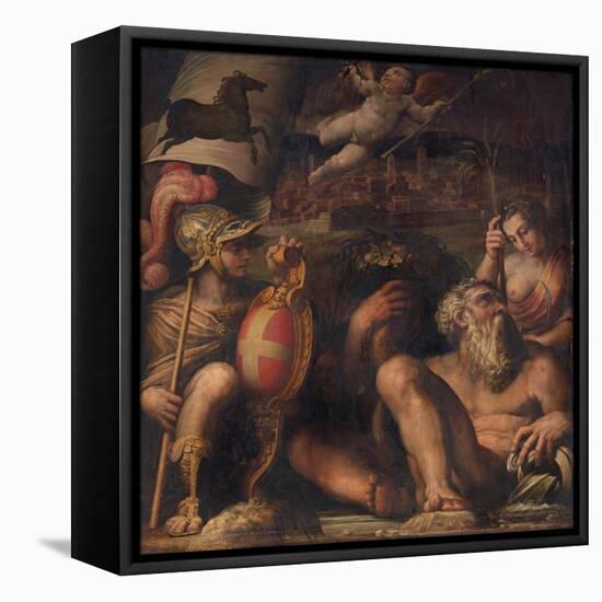 Allegory of Arezzo, 1563-1565-Giorgio Vasari-Framed Stretched Canvas