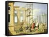 Allegory of Arts, Architecture, 1751-1752-Giuseppe Zocchi-Framed Stretched Canvas