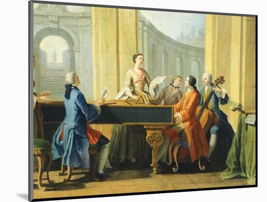 Allegory of Arts, Music, 1751-1752-Giuseppe Zocchi-Mounted Giclee Print