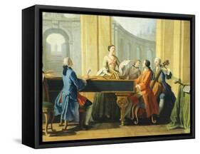 Allegory of Arts, Music, 1751-1752-Giuseppe Zocchi-Framed Stretched Canvas