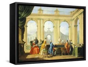 Allegory of Arts, Music, 1751-1752-Giuseppe Zocchi-Framed Stretched Canvas