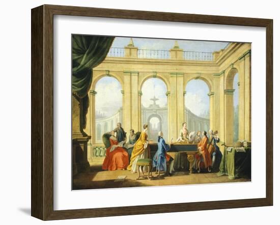 Allegory of Arts, Music, 1751-1752-Giuseppe Zocchi-Framed Giclee Print