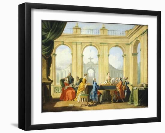 Allegory of Arts, Music, 1751-1752-Giuseppe Zocchi-Framed Giclee Print