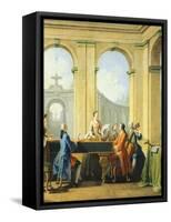 Allegory of Arts, Music, 1751-1752-Giuseppe Zocchi-Framed Stretched Canvas