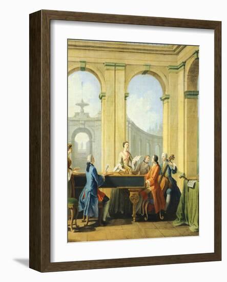 Allegory of Arts, Music, 1751-1752-Giuseppe Zocchi-Framed Giclee Print