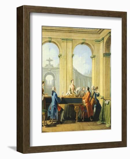 Allegory of Arts, Music, 1751-1752-Giuseppe Zocchi-Framed Giclee Print