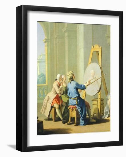 Allegory of Arts, Painting, 1751-1752-Giuseppe Zocchi-Framed Giclee Print