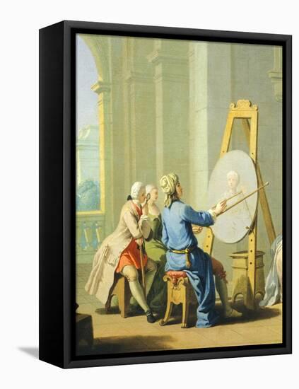 Allegory of Arts, Painting, 1751-1752-Giuseppe Zocchi-Framed Stretched Canvas