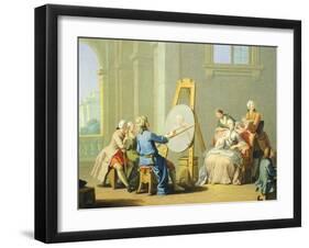 Allegory of Arts, Painting, 1751-1752-Giuseppe Zocchi-Framed Giclee Print