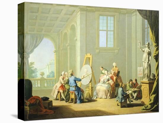 Allegory of Arts, Painting, 1751-1752-Giuseppe Zocchi-Stretched Canvas