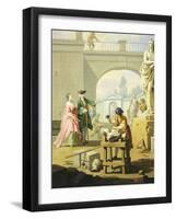 Allegory of Arts, Sculpture, 1751-1752-Giuseppe Zocchi-Framed Giclee Print