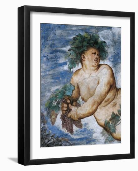 Allegory of Autumn, Detail of Frescoes-Girolamo Romanino-Framed Giclee Print