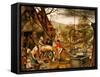 Allegory of Autumn-Pieter Brueghel the Younger-Framed Stretched Canvas
