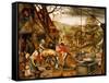 Allegory of Autumn-Pieter Brueghel the Younger-Framed Stretched Canvas