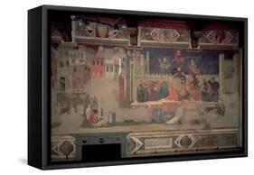Allegory of Bad Government, 1388-40-Ambrogio Lorenzetti-Framed Stretched Canvas
