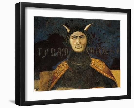 Allegory of Bad Government, Tyranny-Ambrogio Lorenzetti-Framed Giclee Print