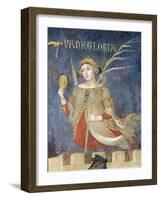 Allegory of Bad Government, Vainglory-Ambrogio Lorenzetti-Framed Giclee Print