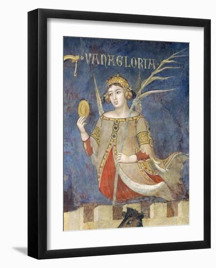 Allegory of Bad Government, Vainglory-Ambrogio Lorenzetti-Framed Giclee Print