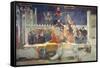 Allegory of Bad Government-Ambrogio Lorenzetti-Framed Stretched Canvas