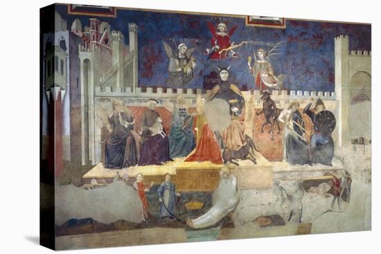 Allegory of Bad Government-Ambrogio Lorenzetti-Stretched Canvas