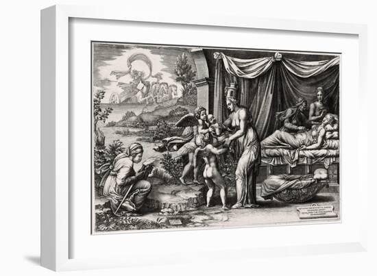Allegory of Birth 1560, 1500 (1558)-Giorgio Ghisi-Framed Giclee Print