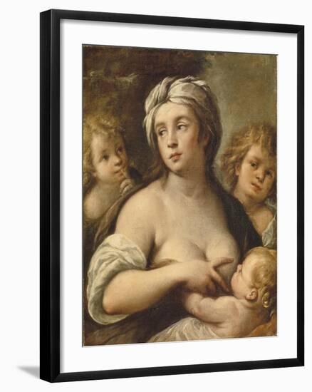 Allegory of Charity, 1650S-Carlo Francesco Nuvolone-Framed Giclee Print