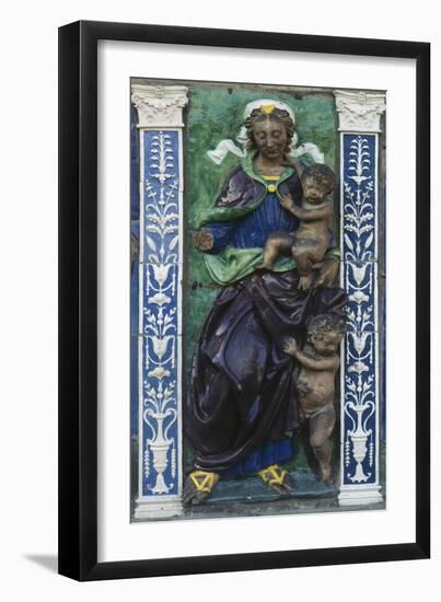 Allegory of Charity, Detail from Seven Works of Mercy-null-Framed Giclee Print