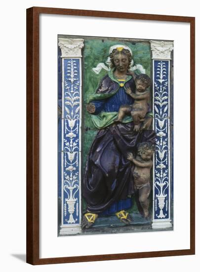 Allegory of Charity, Detail from Seven Works of Mercy-null-Framed Giclee Print