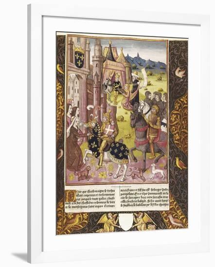 Allegory of Charlemagne's Reign-Antoine Verard-Framed Art Print