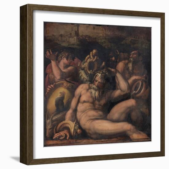 Allegory of Chianti, 1563-1565-Giorgio Vasari-Framed Giclee Print