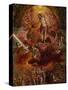 Allegory of Christian Knight, Back of Portable Altar-El Greco-Stretched Canvas