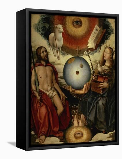 Allegory of Christianity-Jan Provost-Framed Stretched Canvas