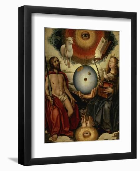 Allegory of Christianity-Jan Provost-Framed Premium Giclee Print