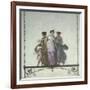 Allegory of Comedy, Justice and Truth, Pompeian-Style Fresco-Giuseppe Borsato-Framed Giclee Print