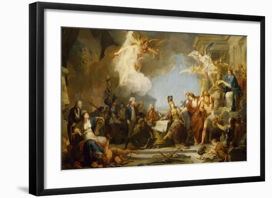 Allegory of Declaration of Human Rights, 1790-Jean-Baptiste Regnault-Framed Giclee Print