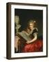 Allegory of Drawing, 1788 (Oil on Canvas) (Pair of 123533)-Antoine Vestier-Framed Giclee Print