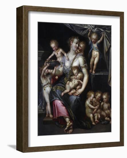 Allegory of Fertility and the Senses, 1593-Dirk De Quade Van Ravesteyn-Framed Giclee Print