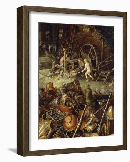 Allegory of Fire, 1616-Jan Brueghel the Elder-Framed Giclee Print