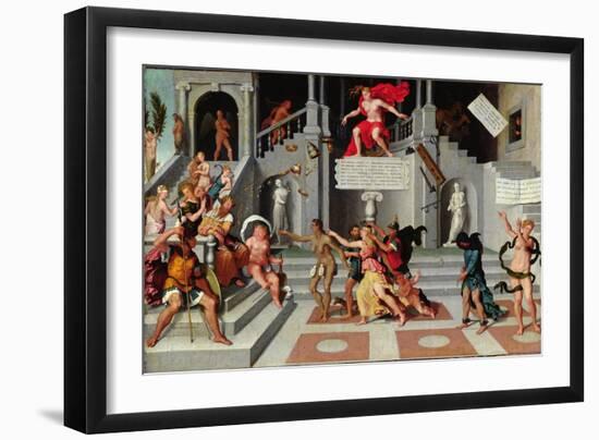 Allegory of Fortune and the Vices-null-Framed Giclee Print