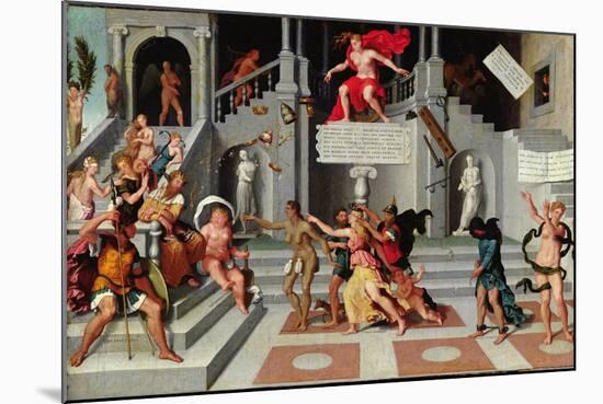 Allegory of Fortune and the Vices-null-Mounted Giclee Print