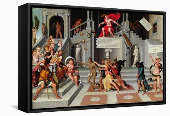Allegory of Fortune and the Vices-null-Framed Stretched Canvas