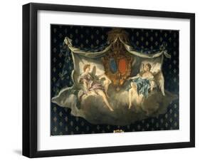 Allegory of France and Navarre, 1740-François Boucher-Framed Giclee Print