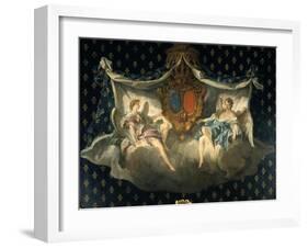 Allegory of France and Navarre, 1740-François Boucher-Framed Giclee Print