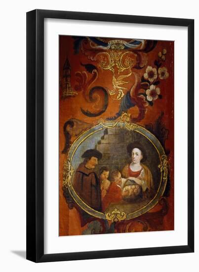 Allegory of France, Farming Family, Detail from the Screen of Nations-null-Framed Giclee Print