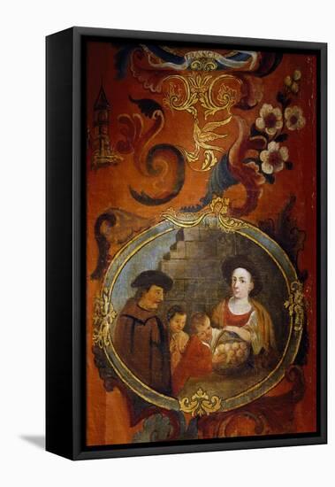 Allegory of France, Farming Family, Detail from the Screen of Nations-null-Framed Stretched Canvas