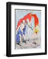 Allegory of Freemasonry and the Paris Commune, 1871-Moloch-Framed Giclee Print